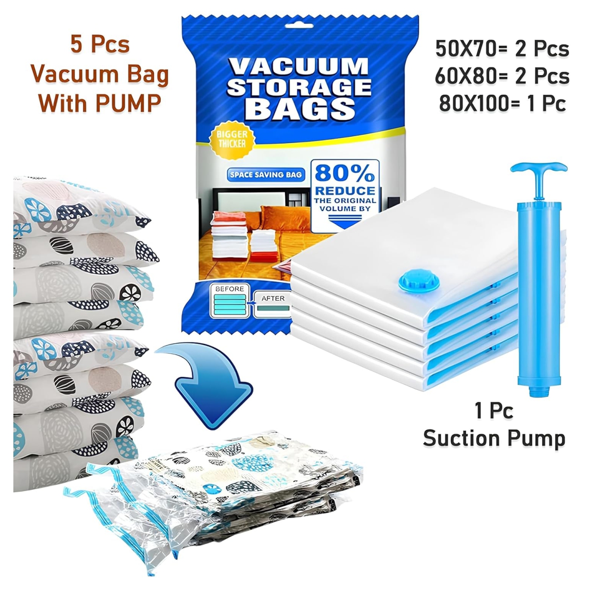 Miniatura 2 de Pack Bolsas Almacenaje Vacío mas Bomba